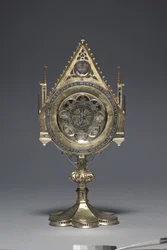 Ostensorium med "Paten of St. Bernward", Niedersachsen (silver & silverförgylld)