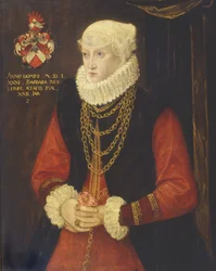 Porträtt av Barbara Ridler, 1581