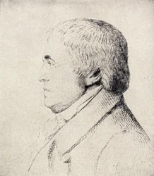 Porträtt av Franz Anton Mesmer (1734-1815) tysk läkare