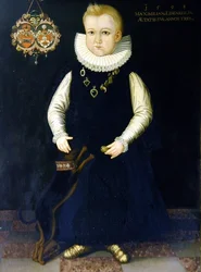 Porträtt av Maximilian Eisenreich, 3 år