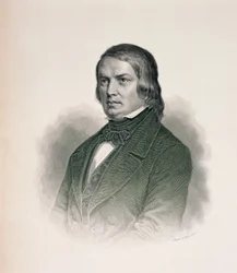 Porträtt av Robert Schumann (1810-56)