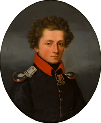 Porträtt av en ung officer, ca 1801-99 (olja på duk)