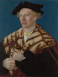 Porträtt av en man, ca 1530-40 (olja på bok)