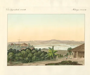 Pulu Penang (färgad gravyr)