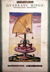 Den azimutala zodiakalkvadranten i "maskineriet för etablerad astronomi" av Tycho Brah (1546 - 1601), Wandsbeck