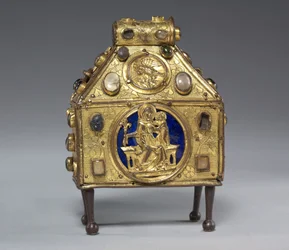 Relikvieskrin i handväska, c.1320