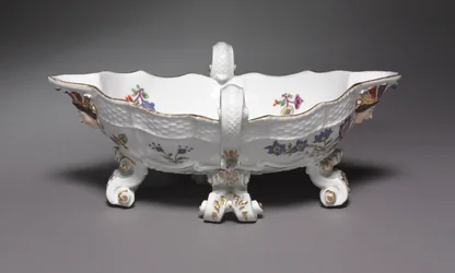 Såsbåt, tillverkad på Meissen Porslinsfabrik, Tyskland, 1735-56