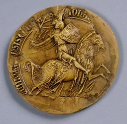 Sigill av Johannes I (1296-1346) av Luxemburg, kung av Böhmen