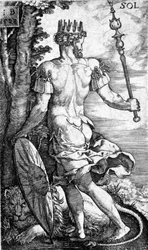 Sol, tryckt av Georg Pencz, 1529
