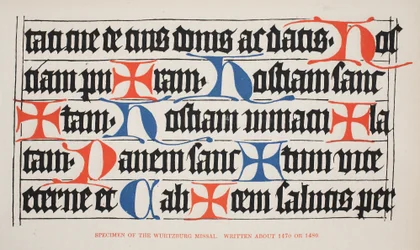 Exemplar av Wurtzburg Missal, skrivet omkring 1470 eller 1480