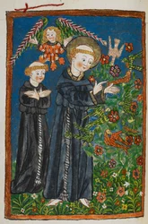 St Francis predikar för fåglarna