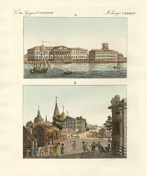 Konstiga föremål från Ryssland (färgad gravyr)