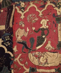 Stubbverk föreställande Tristan och Isolde (textil)