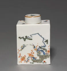 Tea Caddy, tillverkare Meissen Porslinsfabrik, Tyskland, ca 1735