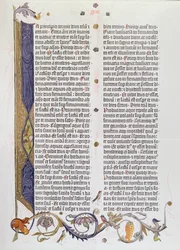 Den 36-radiga bibeln, tryckt av Gutenberg (vellum)