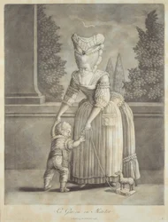 The Boy in the Sailor Suit, utgiven av Johann Jakob Haid (1704-67) Augsburg (mezzotint)