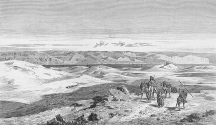 Döda havet, från Betanias höjder