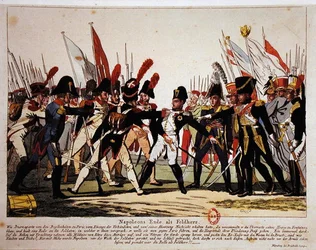 The End of Napoleon (1769-1821) som general 1815 (färg litho)