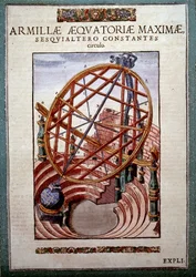 The Great Equatorial Armil i "Astronomy" av Tycho Brahe (1546 – ​​1601), Wandsbeck