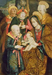 Den heliga familjen och de tre männen