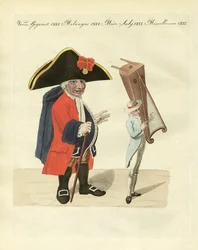 Den peruanska jätten (färgad gravyr)