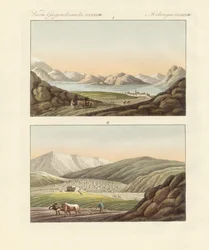 Genesarets sjö (färgad gravyr)