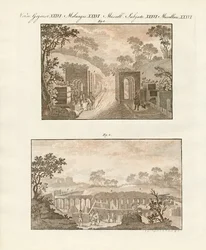 Den utgrävda staden Pompeji