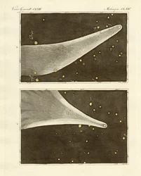 Årets stora komet 1811 (färgad gravyr)