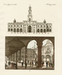 Stock of London (färgad gravyr)