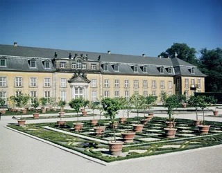 Utsikt över orangeriet i Herrenhausen, anlagt 1720-23
