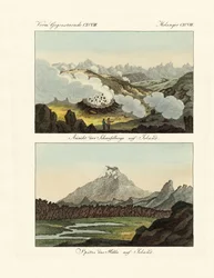 Utsikt över Svavelbergen på Island