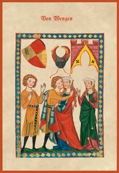 Von Wengen, kopia av f.300r från Codex Manesse