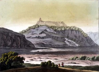 Utsikt över Cofre de Perote Park, Mexiko (färg litho)
