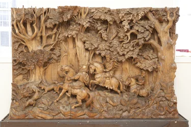 The Boar Hunt, ca 1879 (trä)