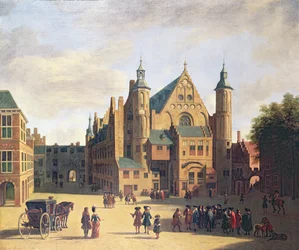Ett torg i Haarlem