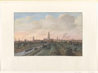 Utsikt över staden Groningen
