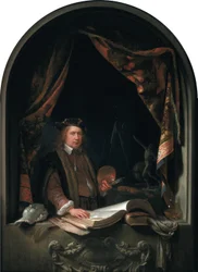 Självporträtt av Gerard Dou (1613-1675)