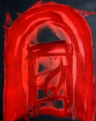 Doorway to Secrets, 2018 (sand och akryl på duk)