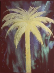 Golden Palm, 2022 (akryl på duk)