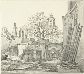 Rivningen av Västindiens hus i Amsterdam