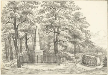 Minnesmärket över Witte van Haemstede, grundat 1817 av David Jacob van Lennep vid Huis te Manpad i Heemstede