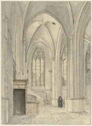 Interiör av kyrkan i Rhenen