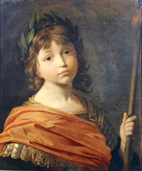 Prins Rupert (1619-82) när en pojke som Mars (olja på duk)