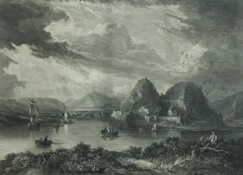 Dumbarton Castle, ca 1880 (gravyr)