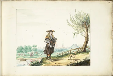 Moses ter Borch på landsbygden utanför Zwolle