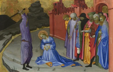 Halshuggningen av Saint Margaret, ca 1410