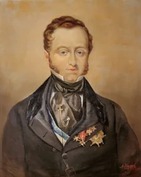 Porträtt av kallad Jose Maria Queipo del Llano Ruiz de Saravia (1768-1843) greve av Toreno
