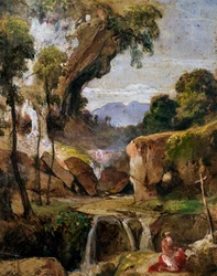 Landskap med St. Hieronymus