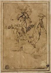 Jupiter och Merkurius i molnen