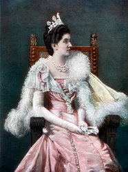 Drottning Elena av Italien, sent 1800-tal.